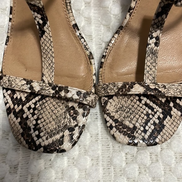 Report Snakeskin T-Strap Blocked Heel Sandal - Picture 9 of 11